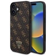 Guess New 4G Triangle maskica za iPhone 16 6.1", crna